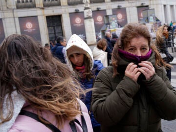 Fr&iacute;o y viento en Madrid