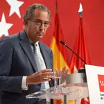 El consejero en funciones de Educación, Universidades y Ciencia y portavoz de la Comunidad de Madrid, Enrique Ossorio