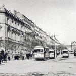 Imagen de la circulación por la calle de Alcalá