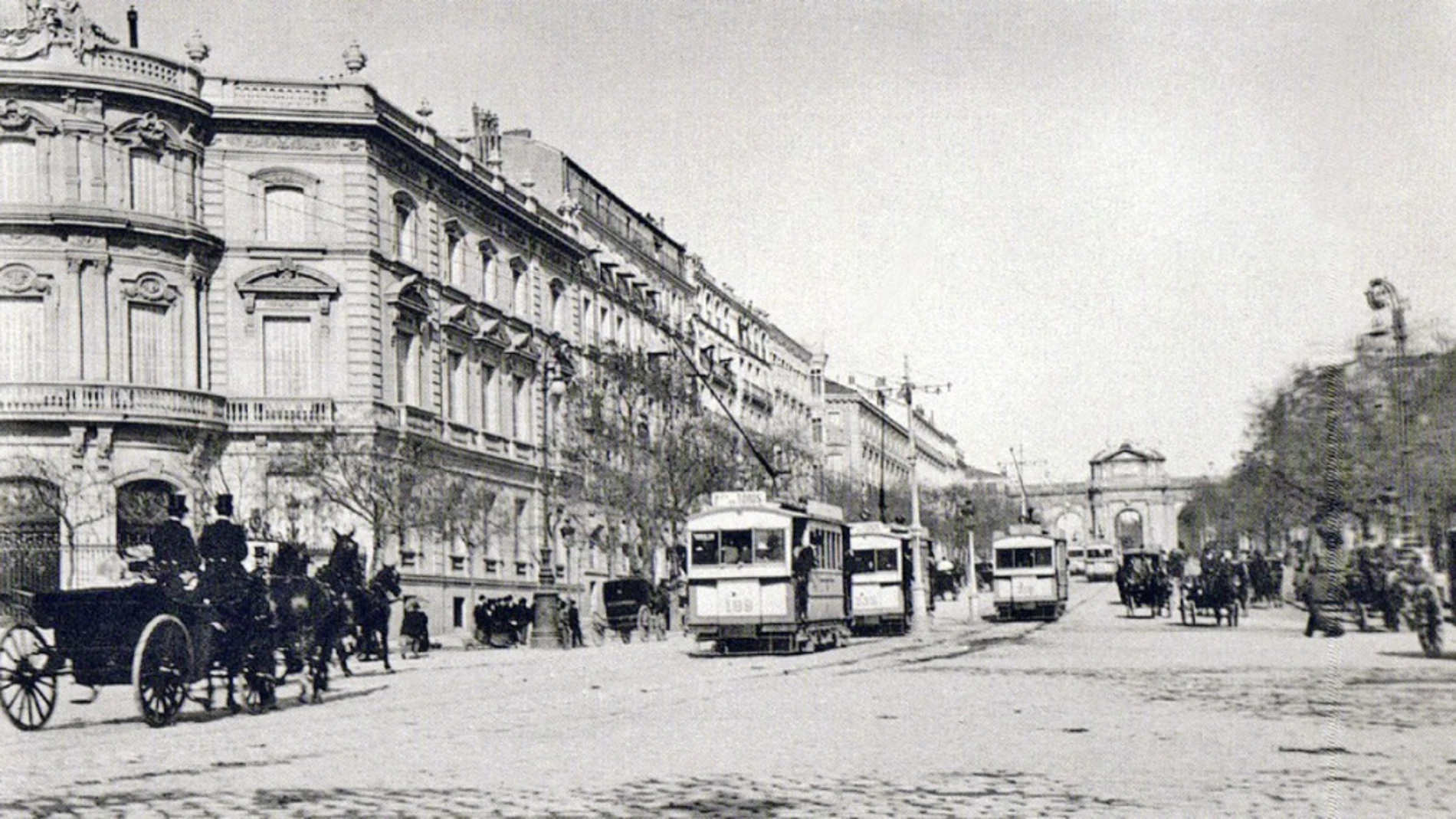 Imagen de la circulación por la calle de Alcalá