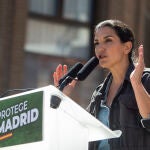 La candidata de Vox a la Presidencia de la Comunidad de Madrid, Rocío Monasterio