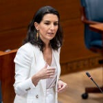 La portavoz del Grupo Parlamentario de Vox, Rocío Monasterio, en la Asamblea de Madrid