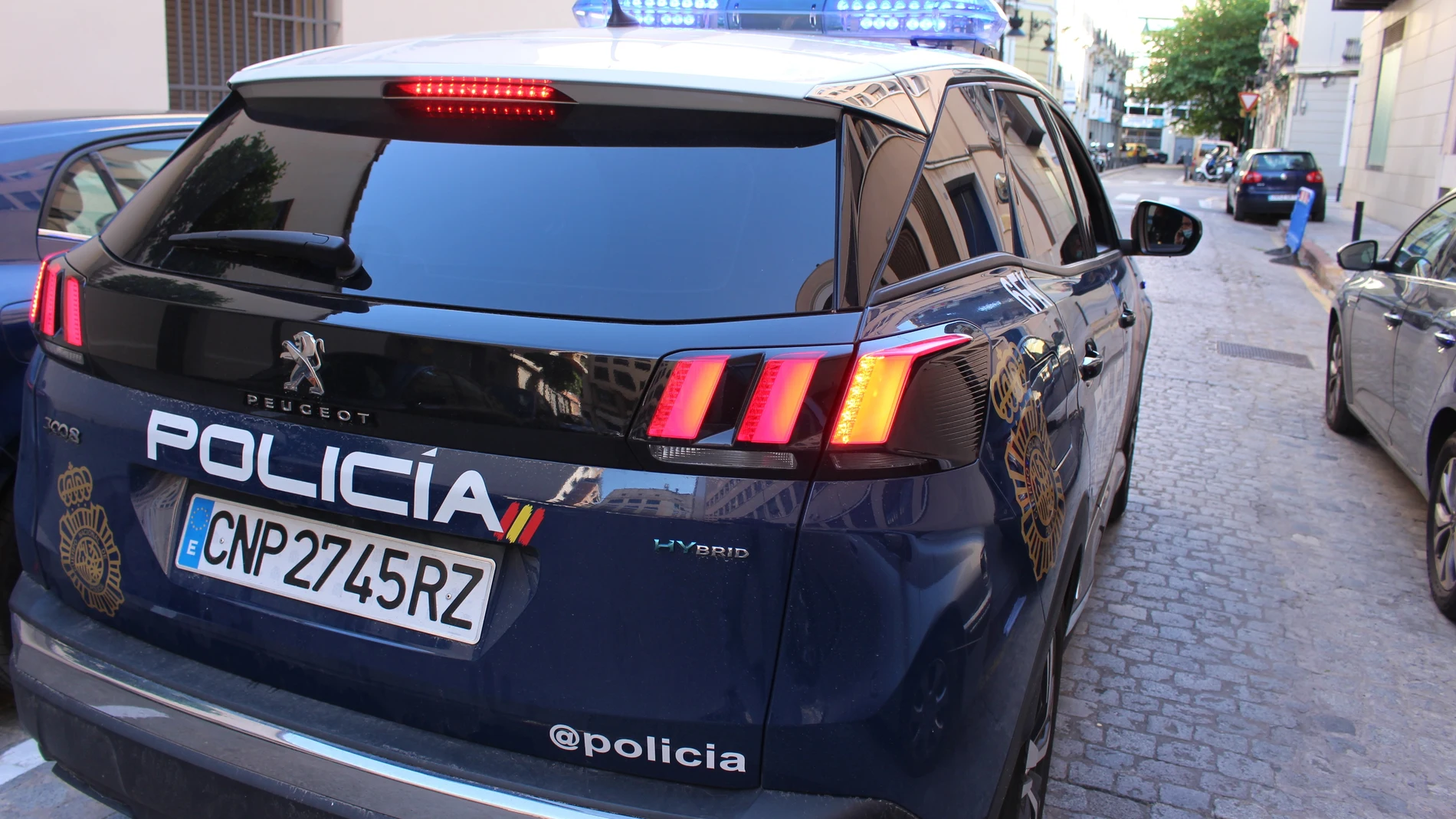 Coche patrulla de la Policía Nacional