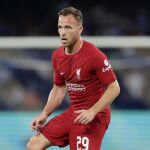 Arthur Melo con el Liverpool.