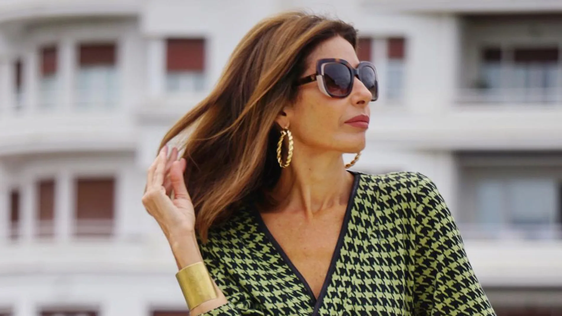 Pilar de Arce con un look de punto ideal para el otoño
