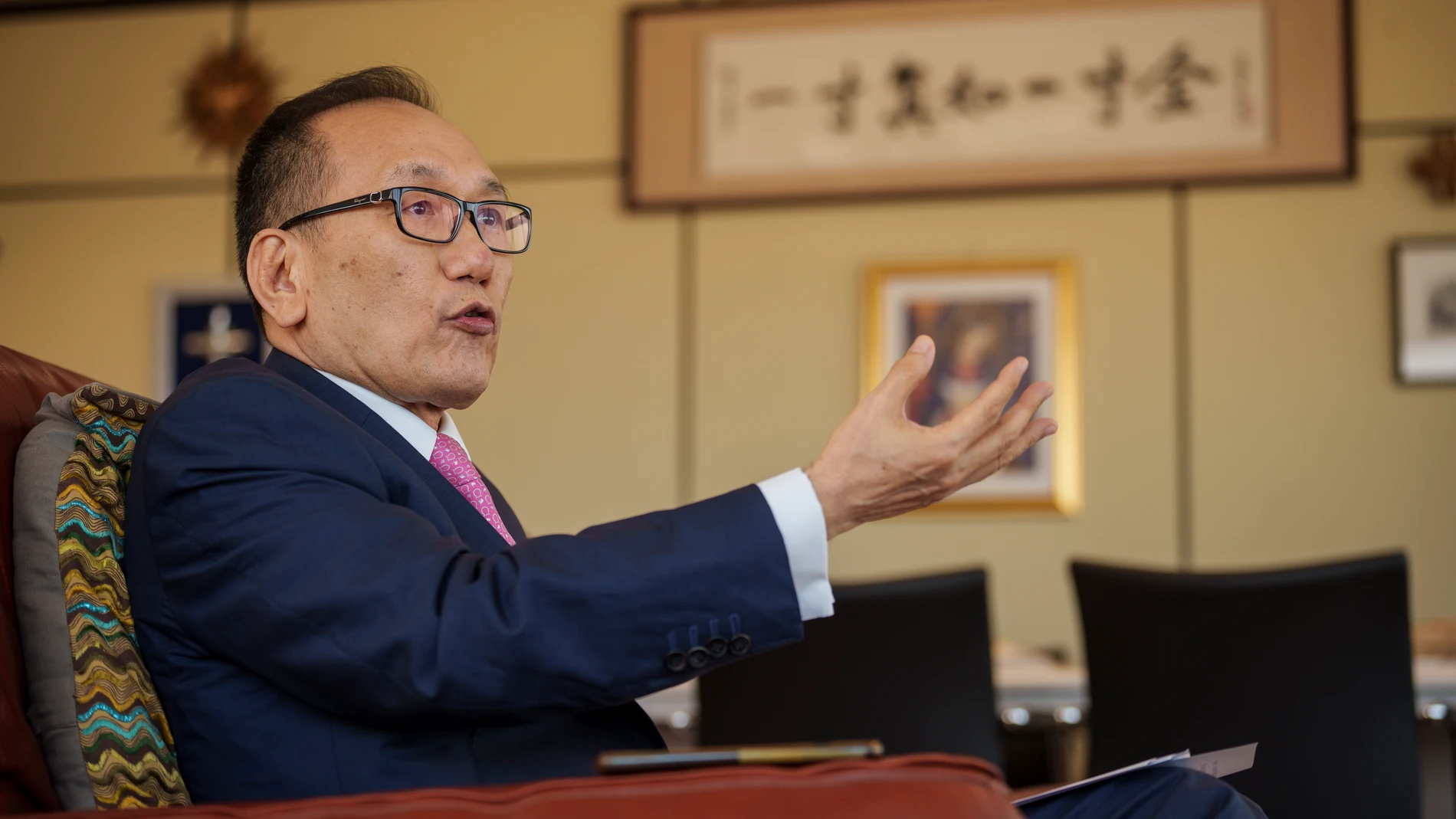 El embajador de Taiwán, José María Liu
