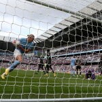 Haaland celebra el gol que marcó al Southampton