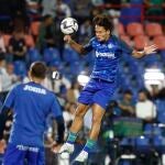 El delantero turco del Getafe Enes Ünal. EFE/Rodrigo Jiménez