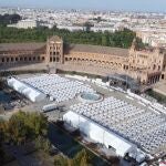 Vista panorámica de la cena de gala que organizó el Grupo Abades