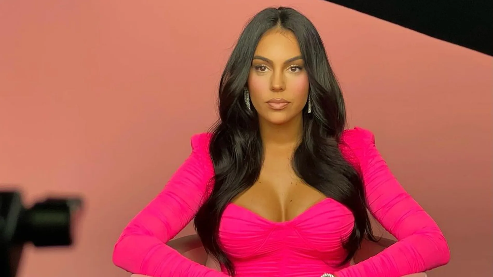 Georgina Rodríguez en el rodaje de 'Soy Georgina 2'