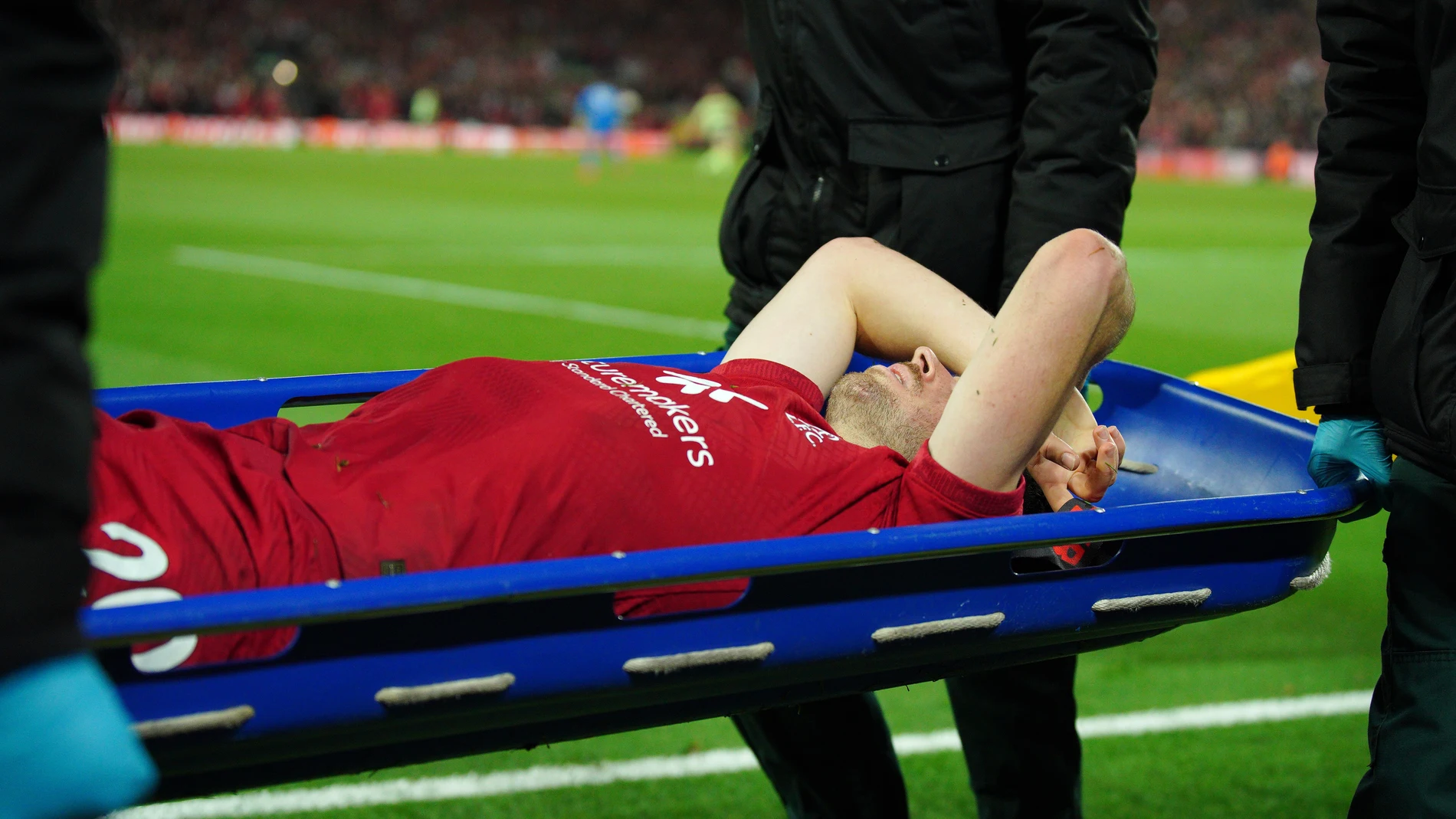 Diogo Jota se lesionó durante el partido entre el Liverpool y el Manchester City