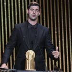 Thibaut Courtois recibió el premio a mejor portero