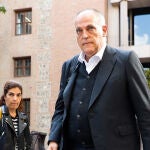 El presidente de la Liga Nacional de Fútbol Profesional, Javier Tebas