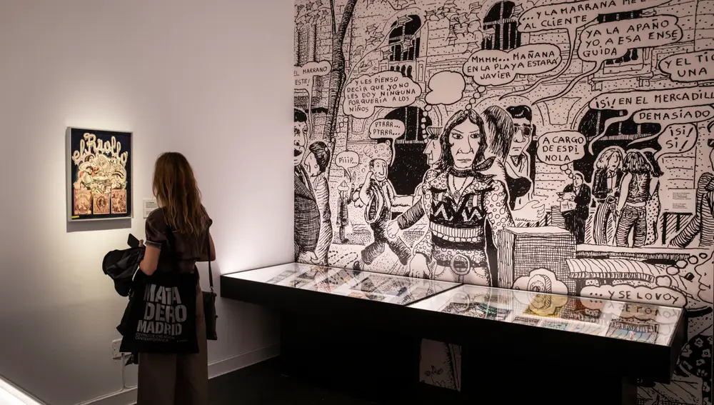 Una de las partes que vertebran la muestra dedicada a los cómics