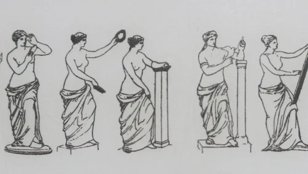 Posibles posturas de la Venus de Milo