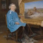 Rosa Bonheur, retratada en 1893 en su estudio por el artista Georges Achille-Fould