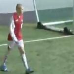 Haaland después de marcar un gol