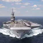 Recreación por ordenador del futuro portaaviones de Francia, que sustituirá al Charles de Gaulle en 2038