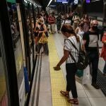 Usuarios del metro de Málaga en una imagen de archivo. JUNTA