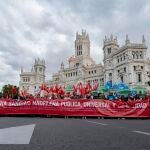 Manifestantes reclaman una sanidad madrileña pública, universal y de calidad