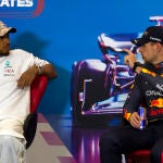 Lewis Hamilton y Max Verstappen