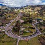 Tramo de la autopista Rumichaca-Pasto, en Colombia