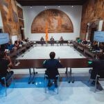 Vista de la sala del juicio, en la Audiencia de Barcelona
