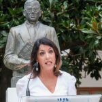 Marta Bosquet, en su despedida en el Parlamento andaluz