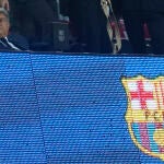 Laporta, en el partido contra el Bayern Múnich, en el que el Barcelona ya estaba eliminado