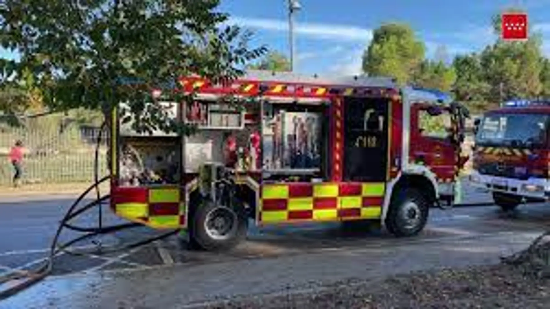 Camión de bomberos en Madrid