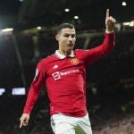 Cristiano Ronaldo con el Manchester United.