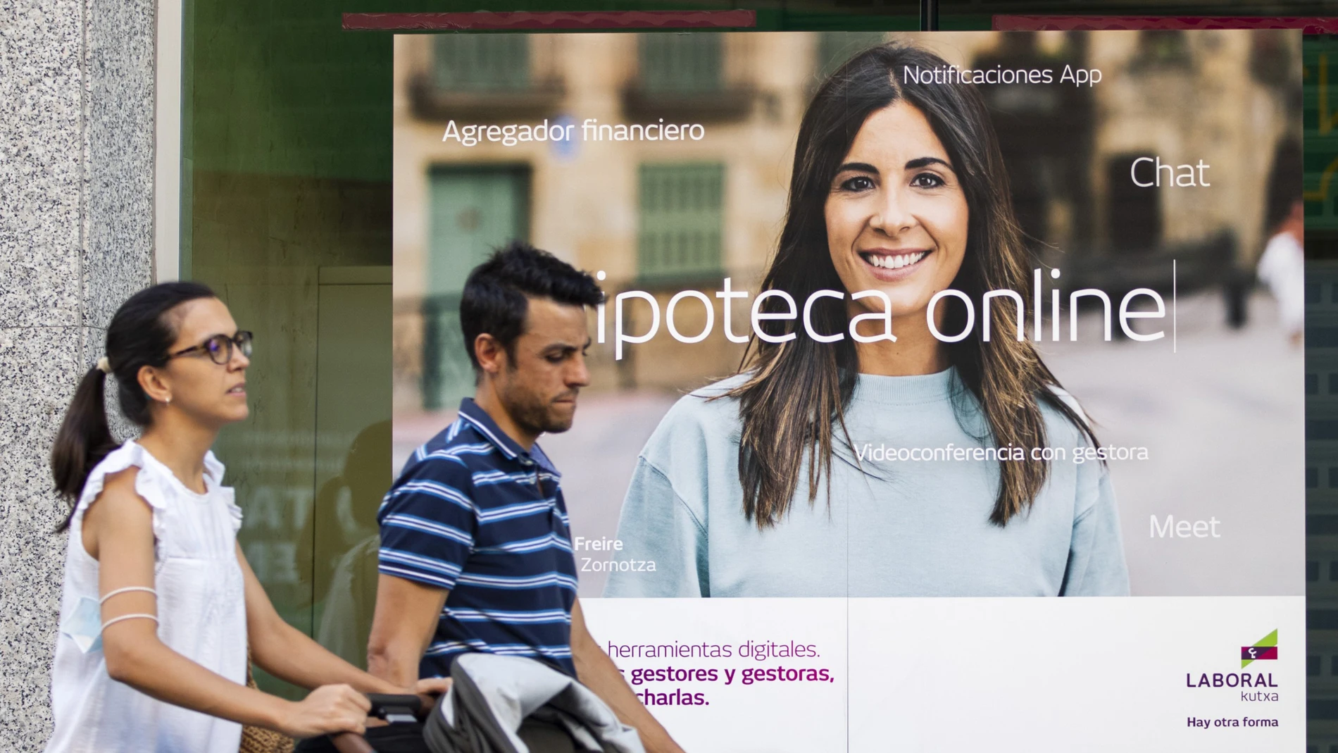 Anuncio de hipoteca de un banco