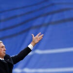 Carlo Ancelotti, en el partido ante el Girona