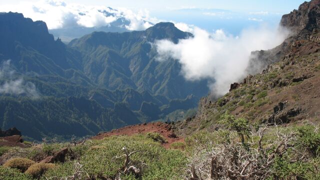 La Caldera de Taburiente, en la isla canaria de La Palma