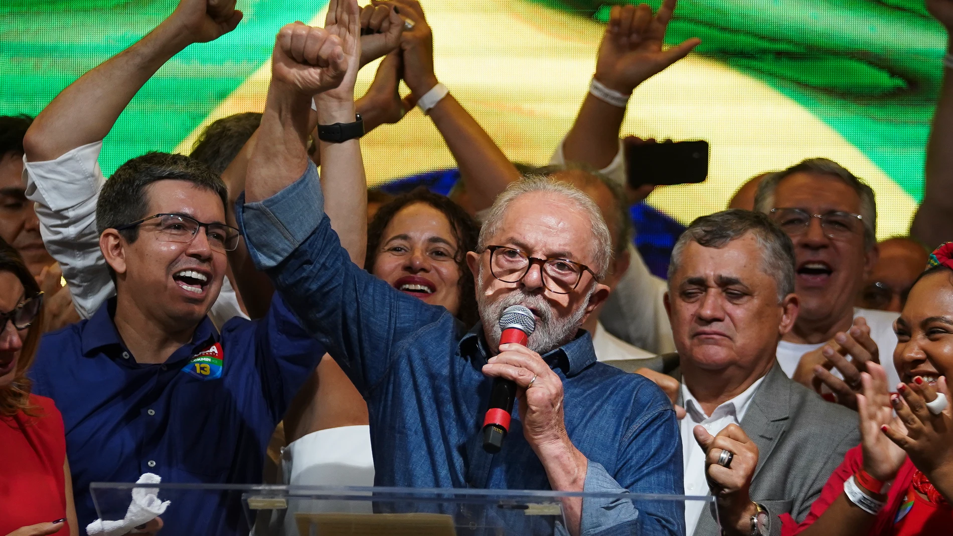 Lula da Silva en su primer discurso tras la victoria