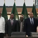 Participantes en el proceso de paz en Pretoria, este miércoles.