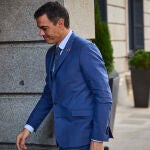 El presidente del Gobierno, Pedro Sánchez, durante una sesión de control en el Congreso de los Diputados