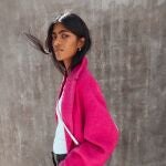 Abrigo oversize de sarga