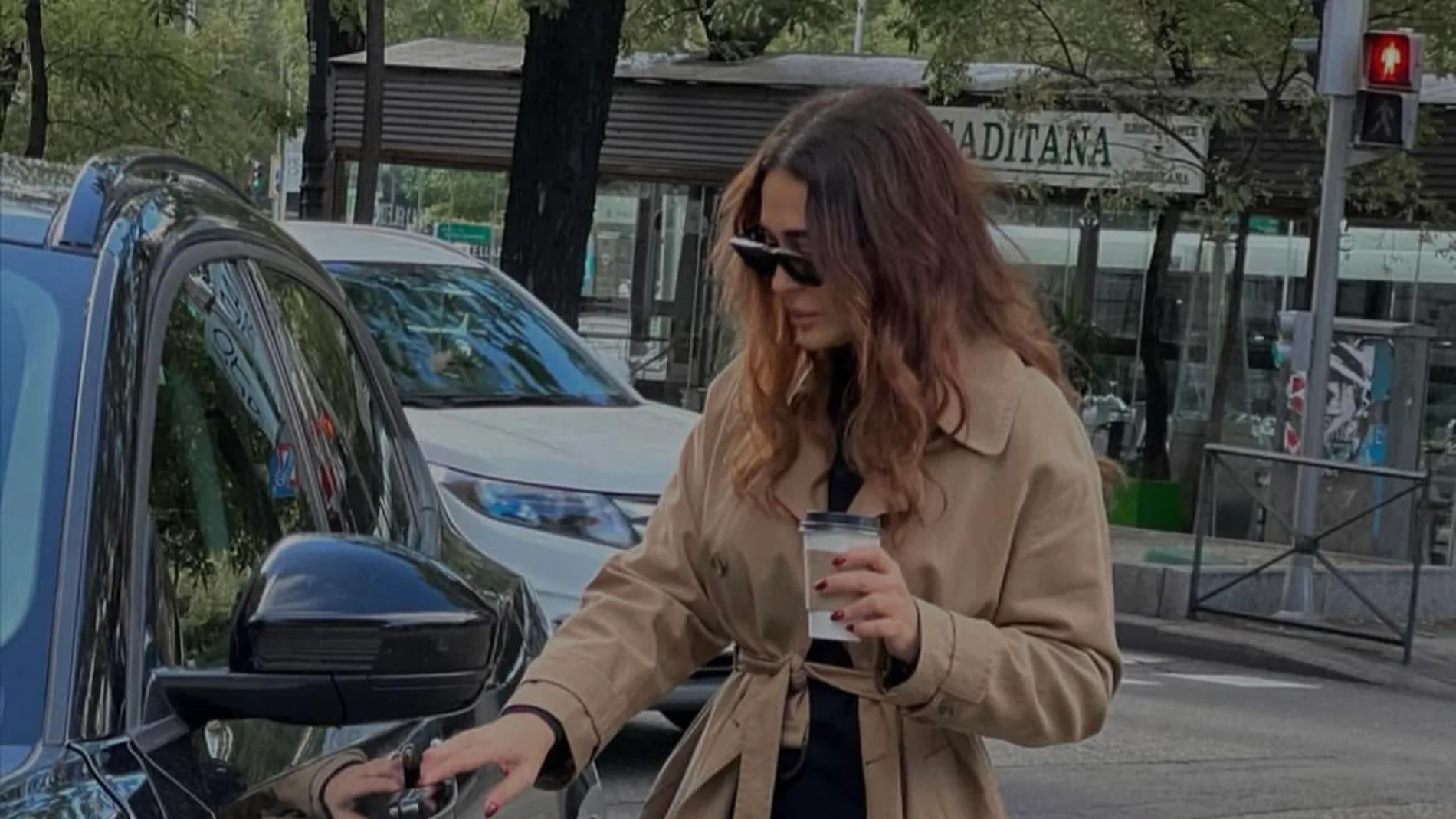 Vicky Martín Berrocal con el look del otoño.