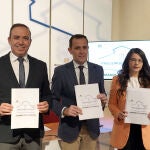 El presidente de la Diputación de Valladolid, Conrado Íscar, acompañado por los vicepresidentes primero, Victor Alonso Monge, y segunda, Gema Gómez, presenta el proyecto de Presupuestos de la Diputación de Valladolid para el próximo año 2023