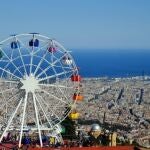 El parque de atracciones Tibidabo de Barcelona