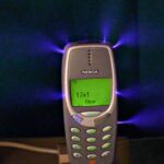 Nokia 3310 en los primeros compases del experimento.