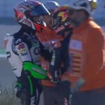 Jaume Masiá y Kaito Toba acabaron a golpes tras una caída