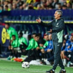 Quique Setien en el último partido ante el Mallorca en Liga