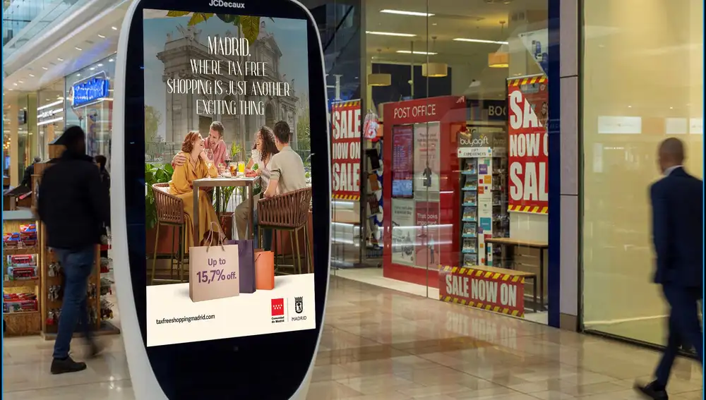 Publicidad en el centro comercial Westfield