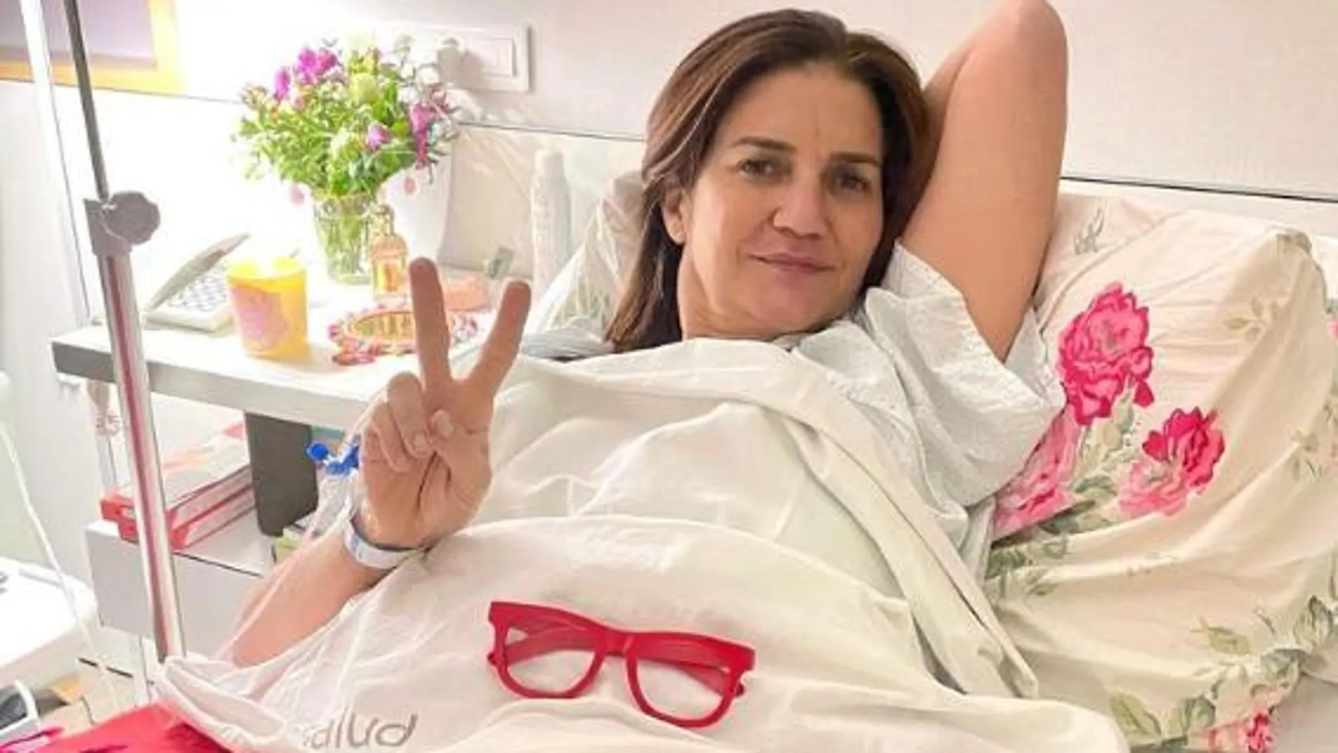 Samantha Vallejo-Nágera en el hospital