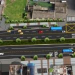 Render del proyecto de adecuación al sistema Transmilenio de la Troncal Avenida Ciudad de Cali Tramo 1, en Bogotá.