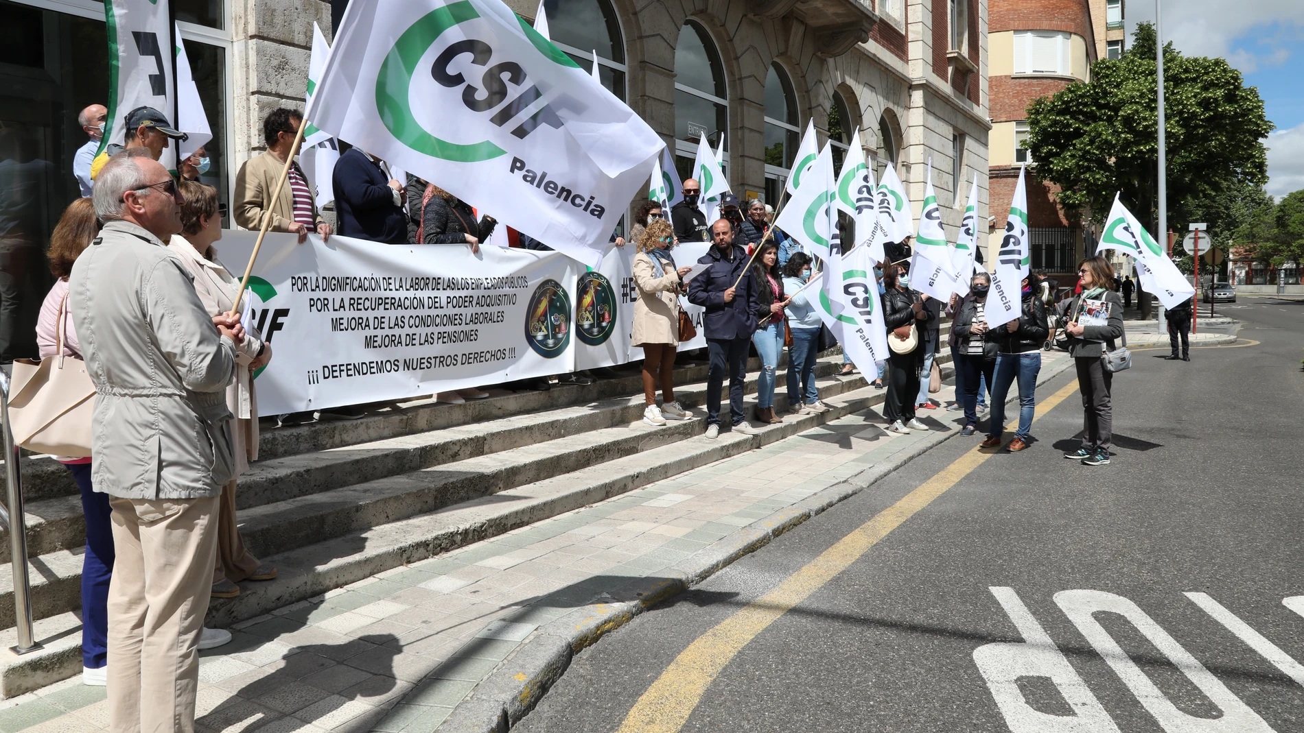 Una de las últimas concentraciones del sindicato CSIF