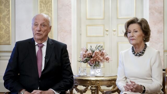 Los reyes de Noruega, Harald V y Sonia