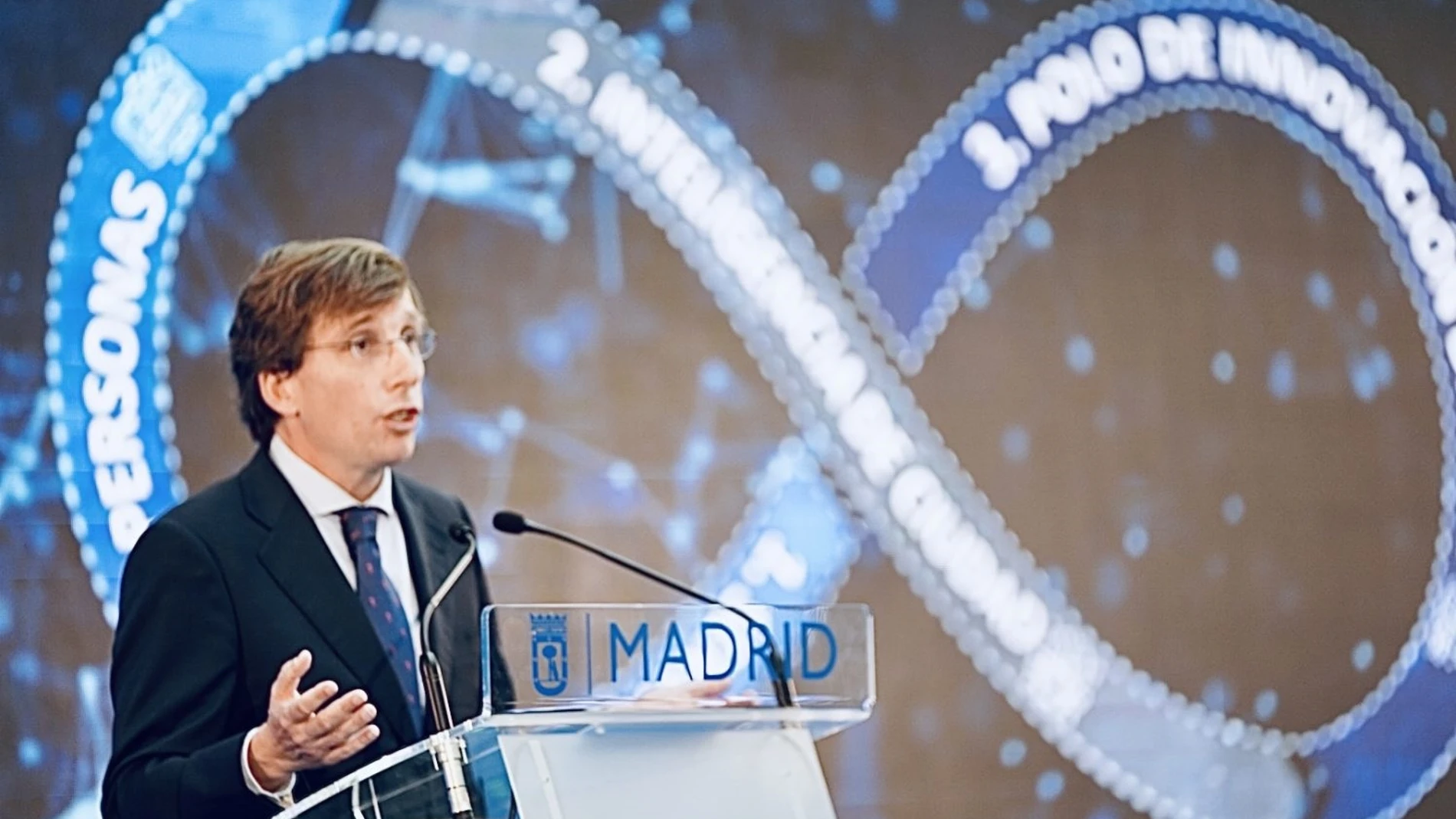 José Luis Martínez-Almeida, alcalde de Madrid, en la presentación de Madrid Digital